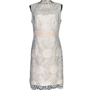 Luxology blush pink lace dress 10